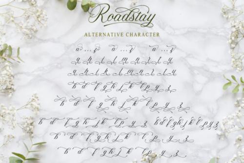 Roadstay Calligraphy Font 9