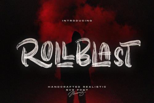 Rollblast Brush Font