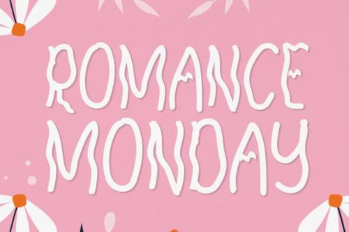 Romance Monday Display Font