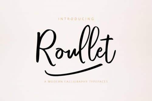 Roullet Script Font Free Download