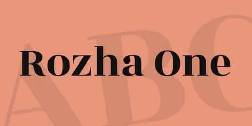Rozha One Font