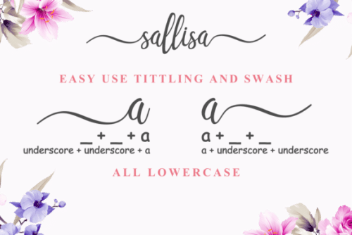 Sallisa Script Font 3