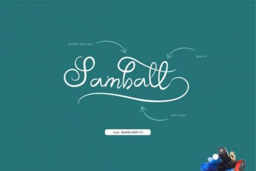 Samball Script Font 5