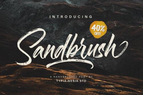 Sandbrush Brush Font Free Download