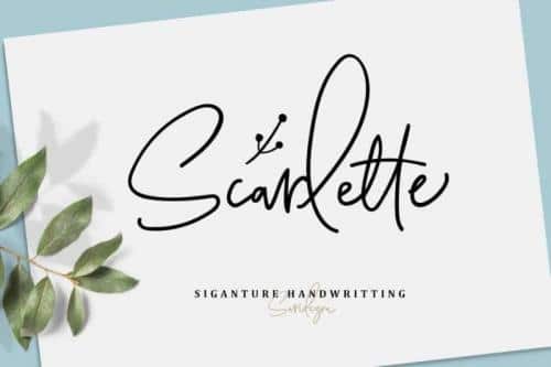 Scarlette Signature Font