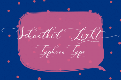 Schoolkid Font 1