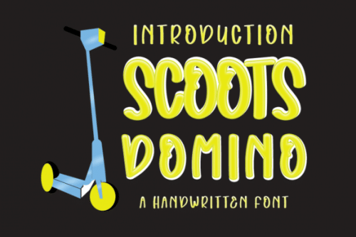 Scoots Domino Display Font