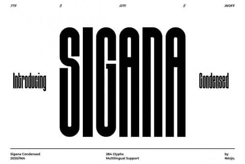 Sigana Display Sans Font 1