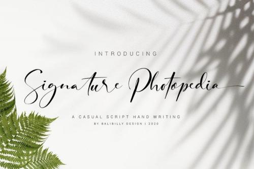 Signature Photopedia Handwritten Font 1