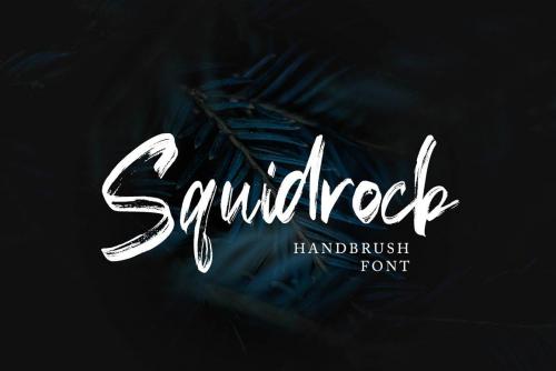 Squidrock Handbrush Typeface 1
