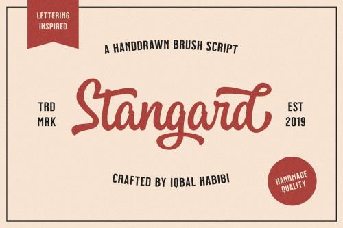 Stangard Handbrush Font 1