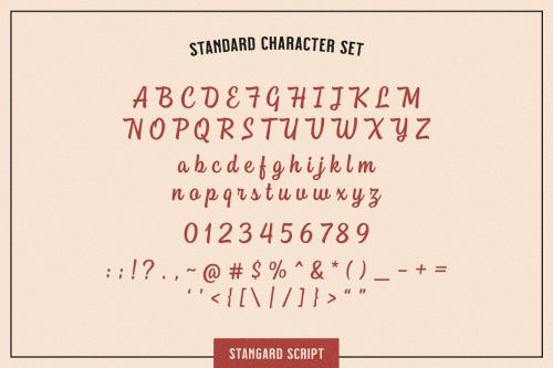 Stangard Handbrush Font 7