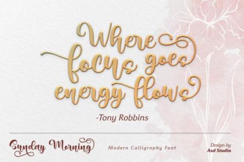 Sunday Morning Calligraphy Font  5