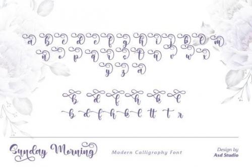 Sunday Morning Calligraphy Font  9