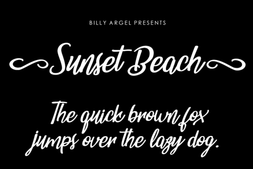 Sunset Beach Font Free Download