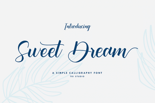 Sweet Dream Calligraphy Font