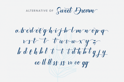 Sweet Dream Calligraphy Font 3