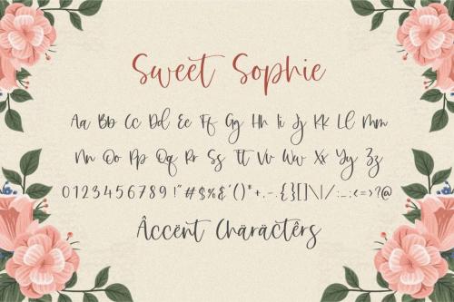 Sweet Sophie Handwritten Script Font 6