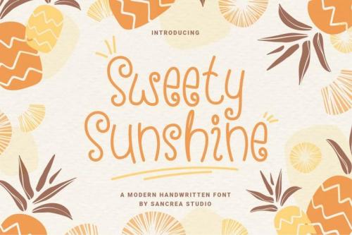 Sweety Sunshine Display Font