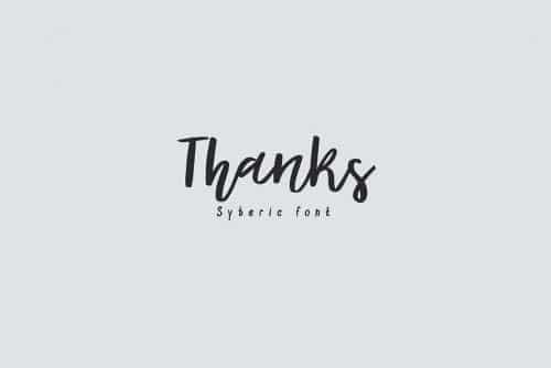 Syberic Script Font 8