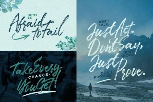 TakeEasy Brush Font  8