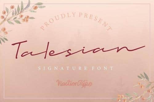 Talesian Signature Font