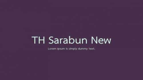 Th Sarabun New Font Family  1