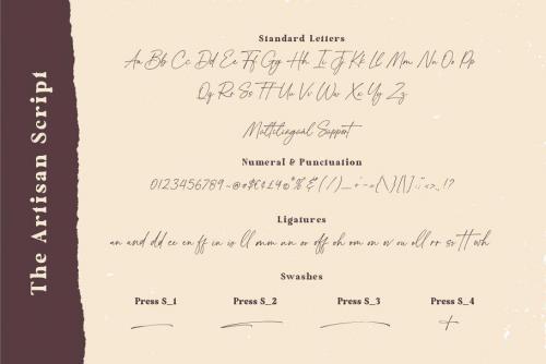 The Artisan Handwritten Font 16
