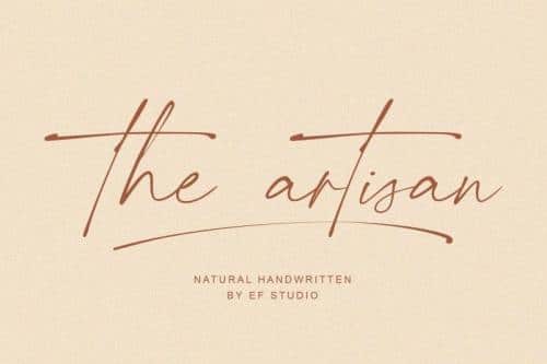The Artisan Handwritten Font 17