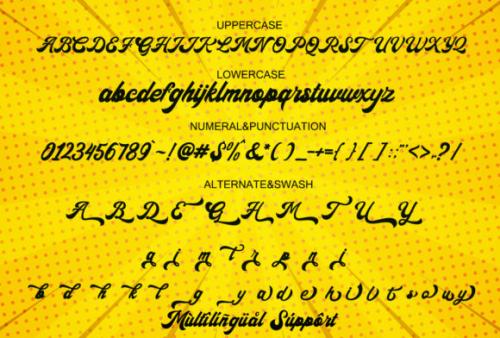 The Backro Calligraphy Script Font 10