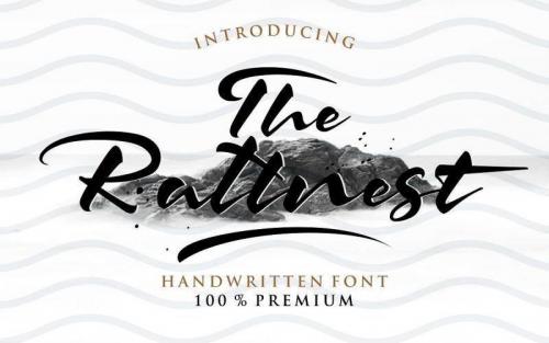 The Rattnest Brush Font