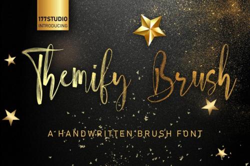 Themify Brush Script Font 1