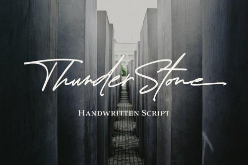 Thunder Stone Handwritten Font