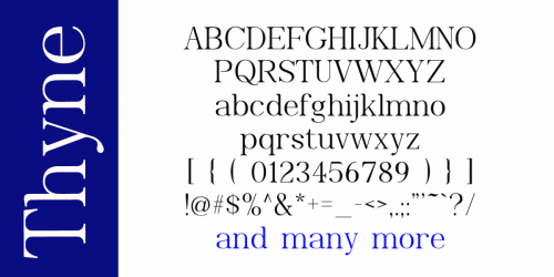 Thyne Serif Font  1