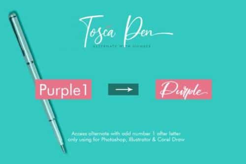Tosca Pen Font 5