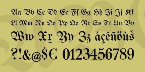 UnifrakturMaguntia Font  1