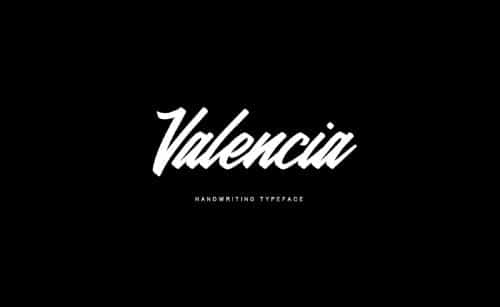 Valencia Calligraphy Font Free