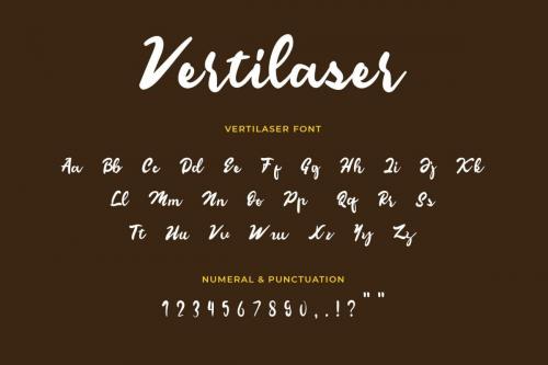 Vertilaser Hand Drawn Script Font 3