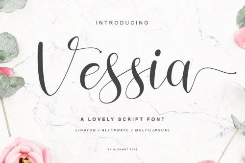 Vessia Script Font 1