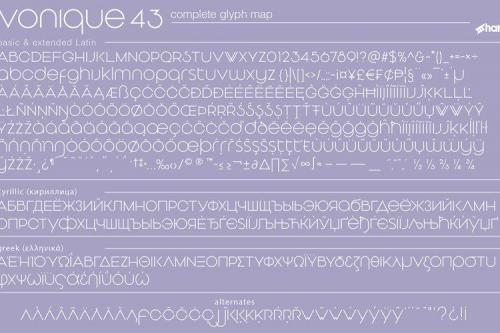 Vonique 43 Typeface  1