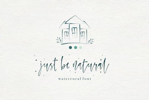 Watercoral Natural Script Font 3