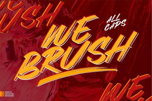 Webrush Brush Font