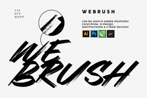 Webrush Brush Font 5