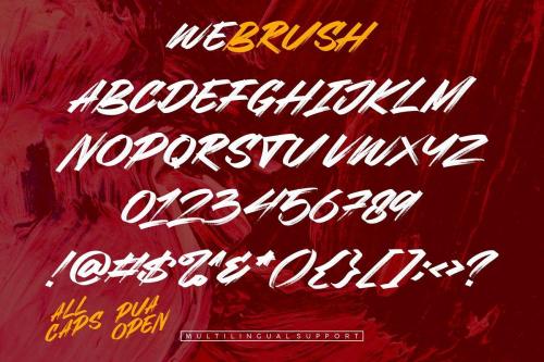Webrush Brush Font 6