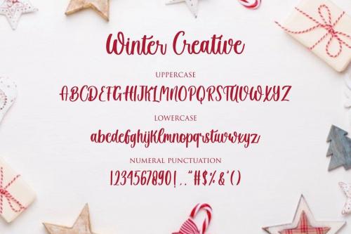 Winter Creative Handwritten Script Font 10