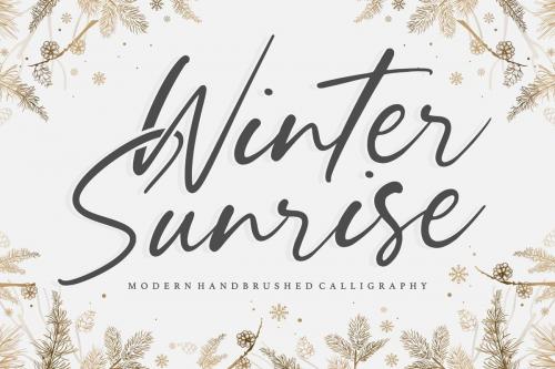 Winter Sunrise Handwritten Script Font