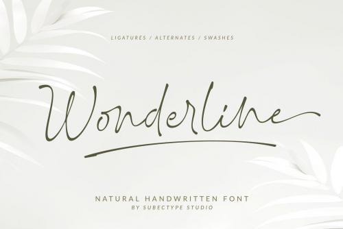 Wonderline Font 1