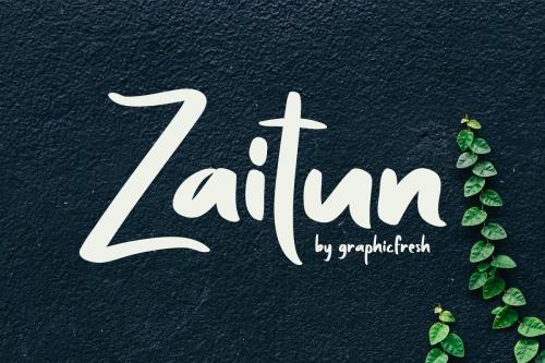 Zaitun Nature Branding Font 1