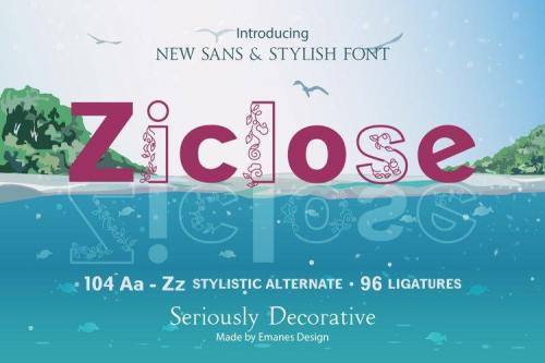 Ziclose Font 1