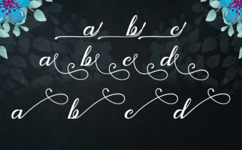 Andara Calligraphy Font 4
